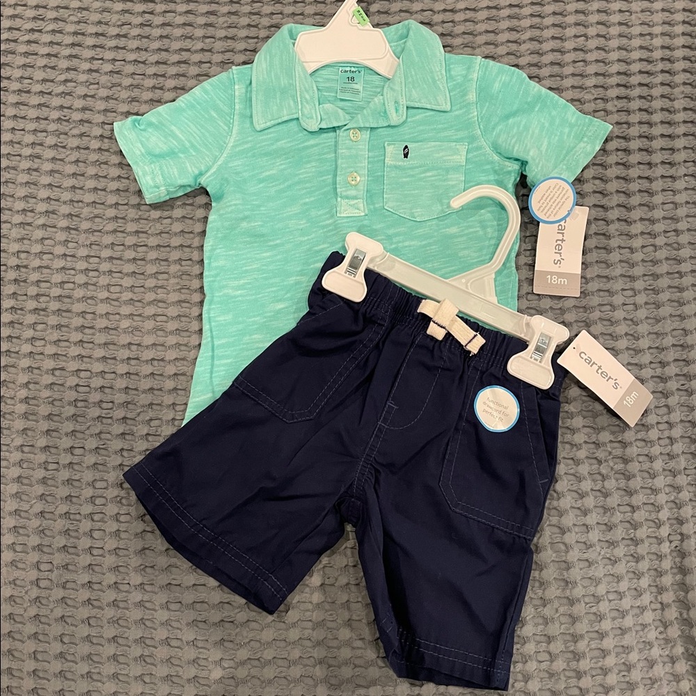NWT Carter’s top and shorts bundle